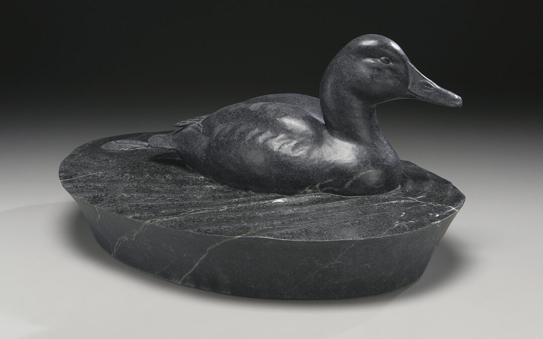 Canvas Back Duck Sculpture: Cruisin’